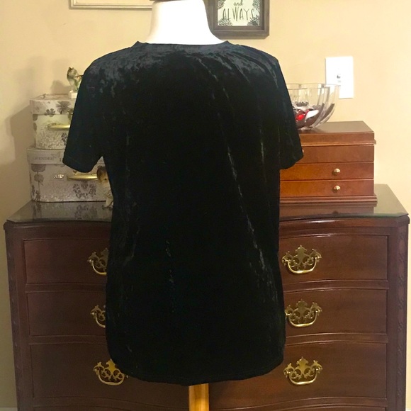 Amaryllis Crushed Velvet Hi-Low Shi… - Picture 3 of 3